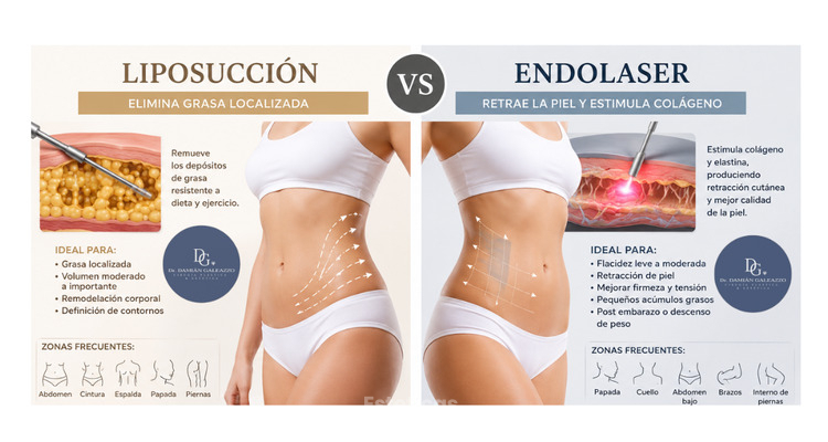 Liposucción vs Endolaser: diferencias, beneficios y cuándo puede indicarse cada tratamiento