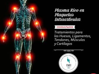 COMBATÍ LA ARTROSIS O LESIONES TRAUMATOLOGICAS PLASMA RICO EN PLAQUETAS INTRAARTICULAR