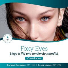 Foxy Eyes: obtene una mirada enigmática y sensual a través de distintos tratamientos. Consultanos!