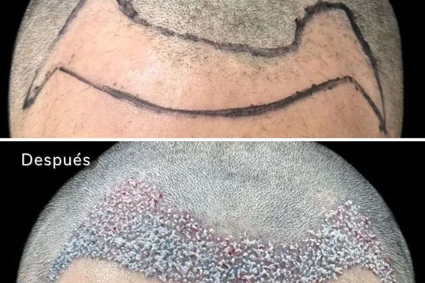 Implante capilar antes y después - 869446