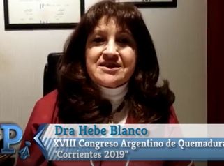Dra. Hebe Blanco - XVIII Congreso Argentino de Quemaduras " Corrientes 2019"